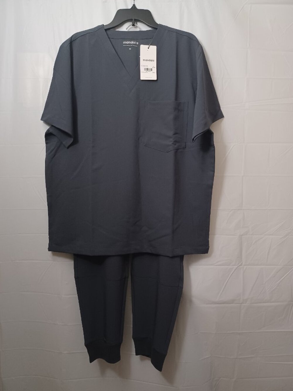 MANDALA TWO PIECE SCRUB SET PEWTER SIZE XL